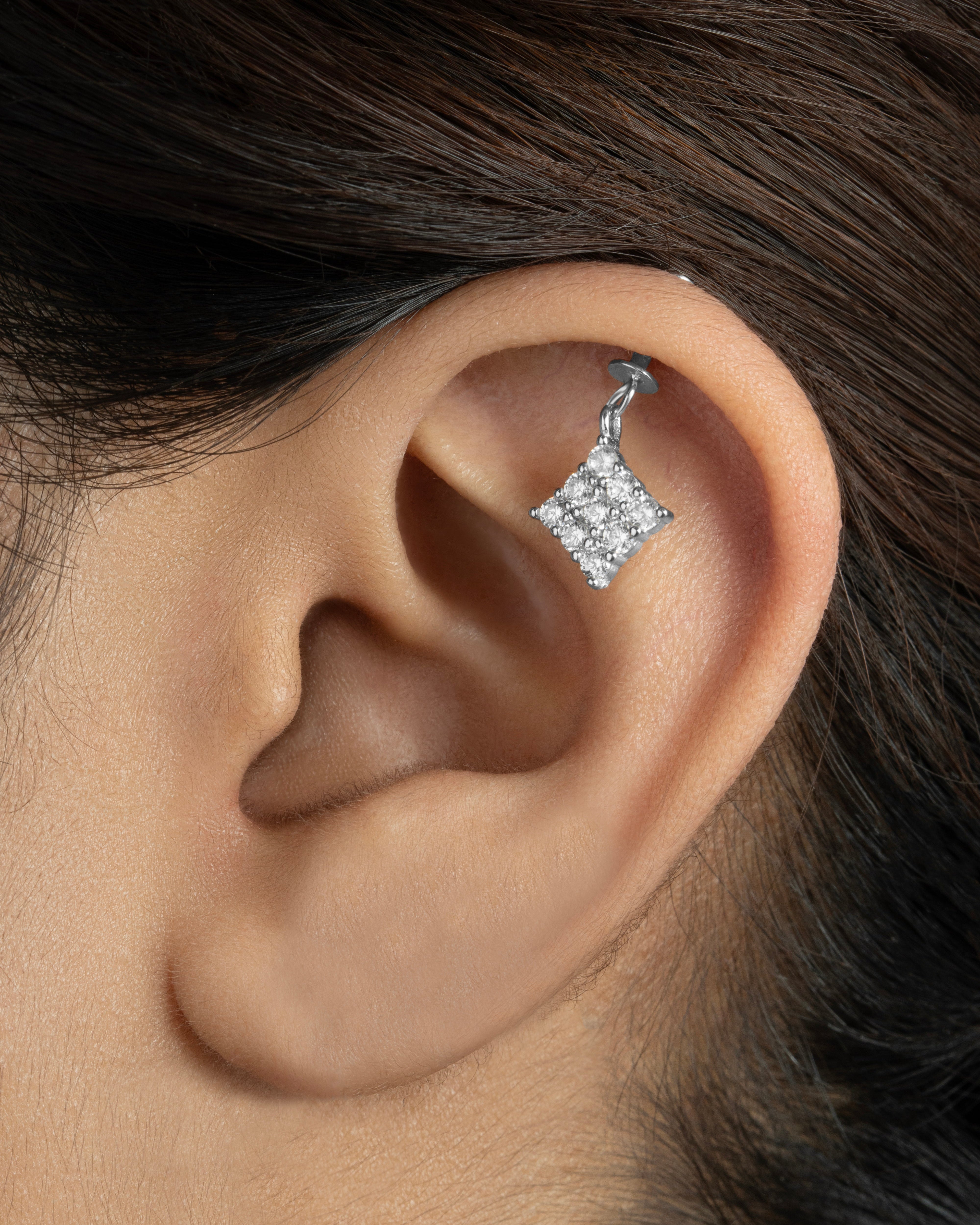 Zirconia Square - Helix Hanging