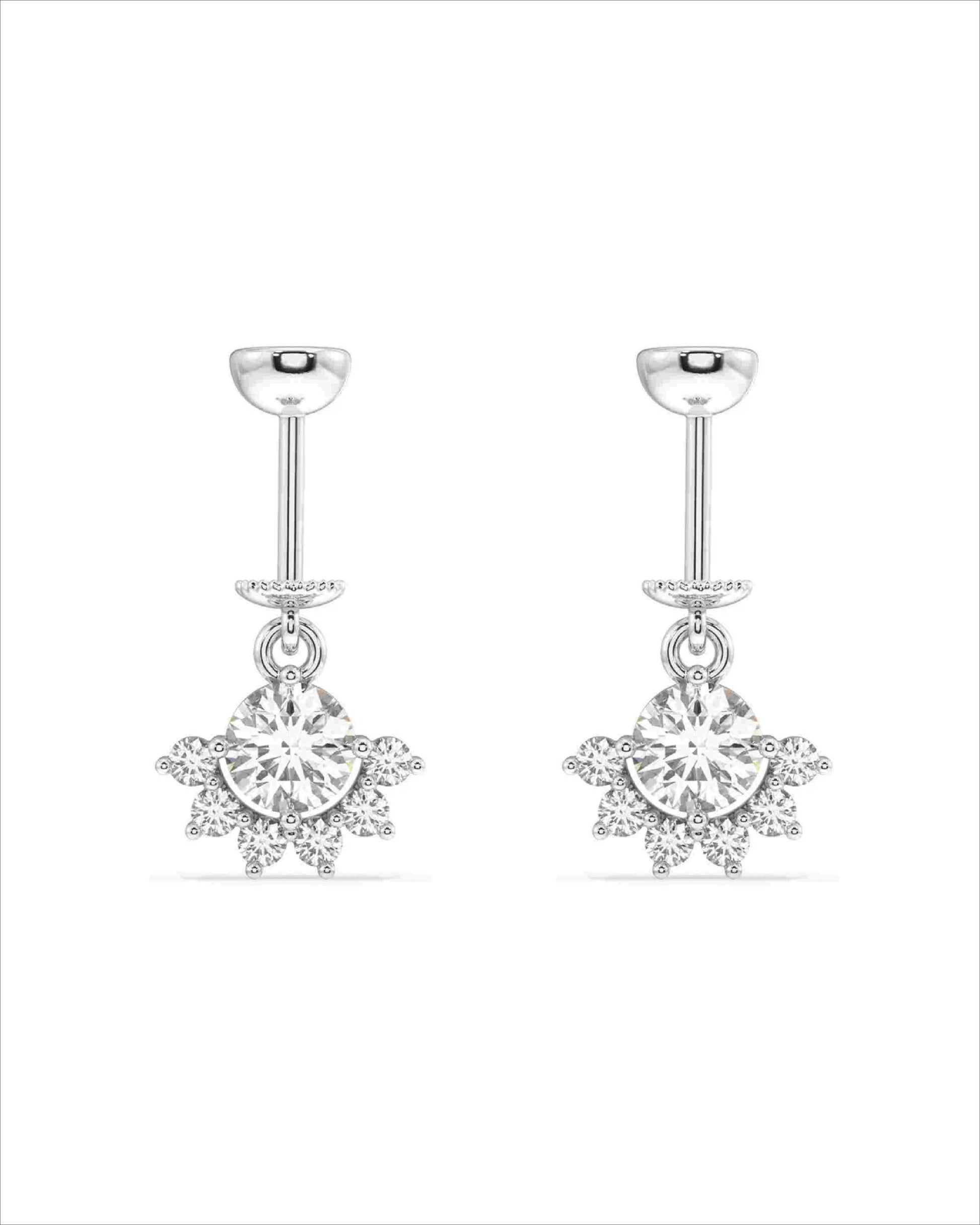 The Dawning Sun Helix Hanging Earrings - Main Image