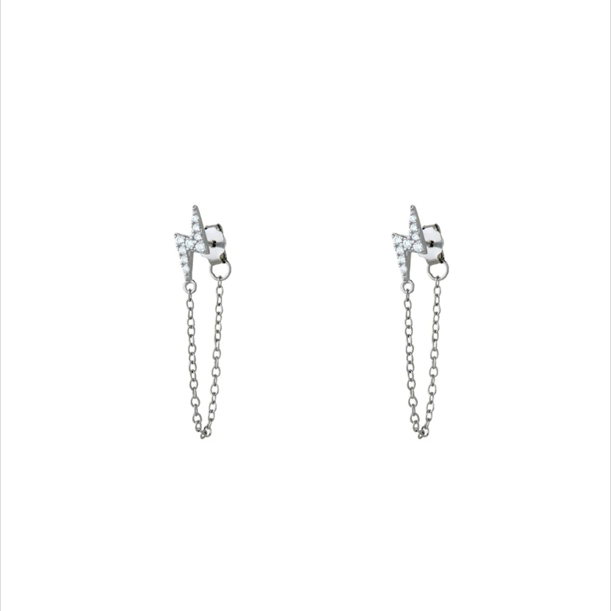 Thunder Dangler Chain Earrings