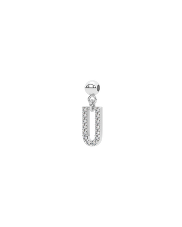Letter "U" Bead Charm