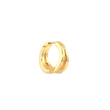 Double Gold Hoop Men's Earrings