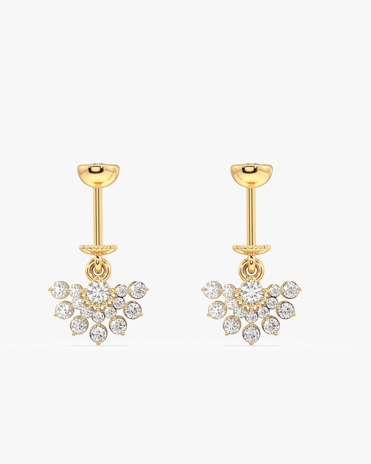 Spider's Web Helix Hanging Earrings