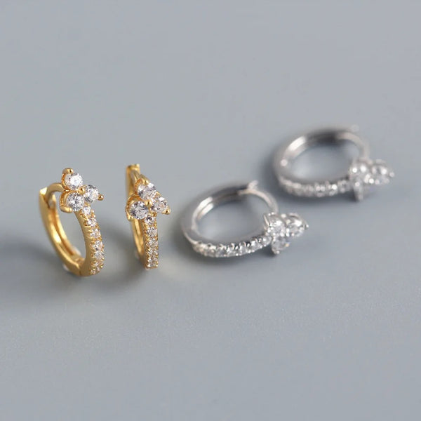Everyday Baguette Climber Studs 18K Gold Plated