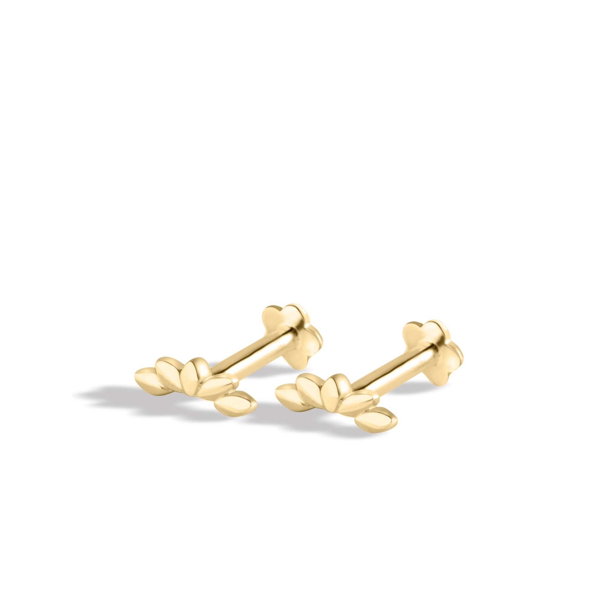 Dainty Climber Flat Back Screw Stud Earrings