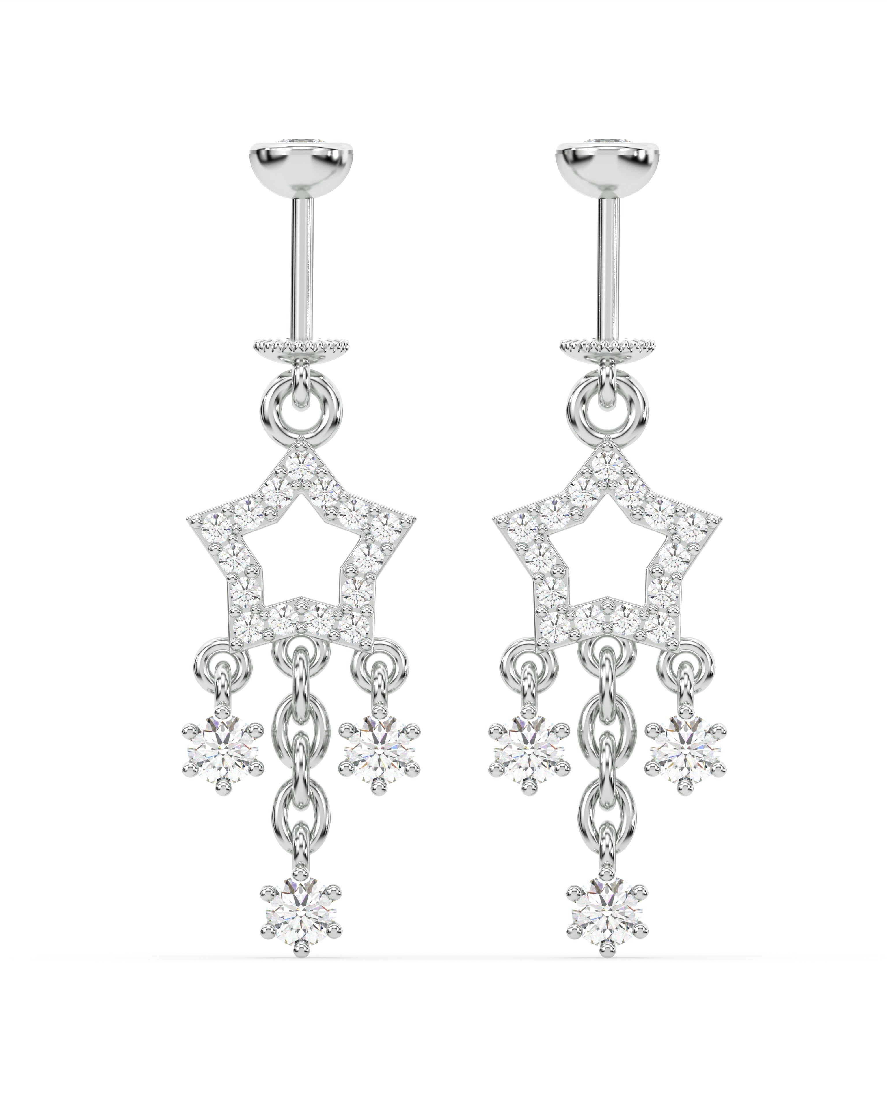 Multi Stone Drops - Helix Hanging