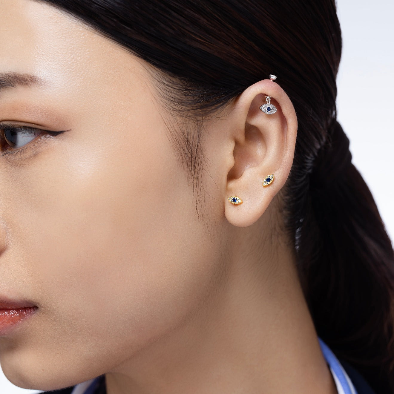 Upper ear cartilage sales earrings silver