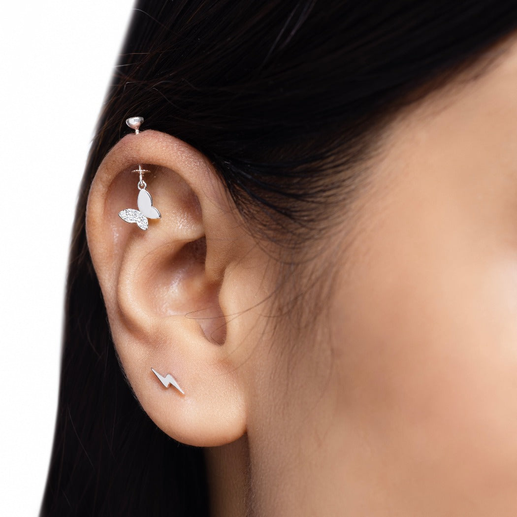 Hoop Earring, 20 gauge Sterling silver Cartilage Indonesia | Ubuy