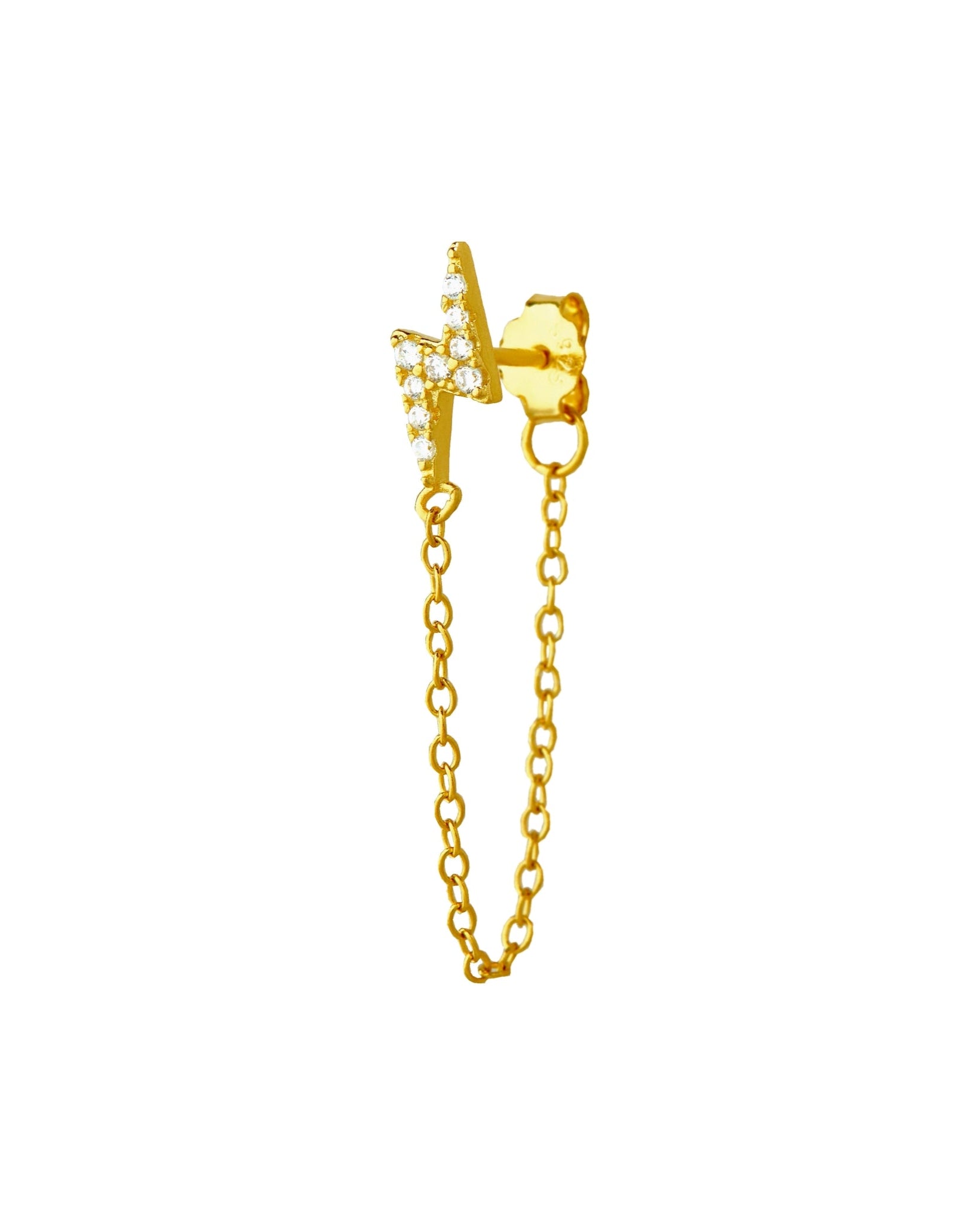 Thunder dangler chain earring