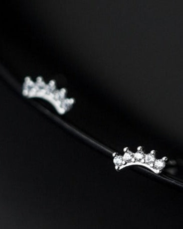Minimal zirconia curve bar ( small size ) - Pair