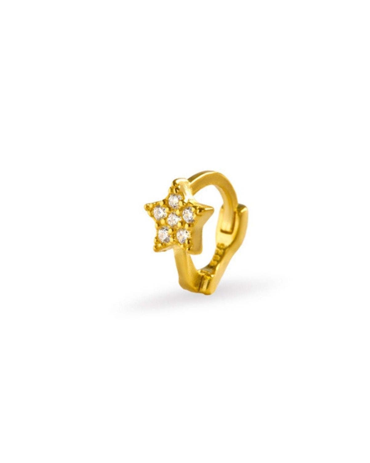 Star Huggee Hoop Earrings